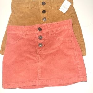 NWT 2T Corduroy tan and mauve nwt